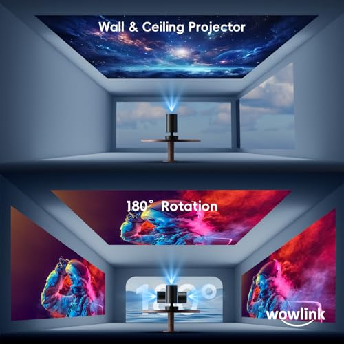 Image of [Built-in App & 2026 Upgraded] Mini Projector with WiFi 6 and Bluetooth 5.4