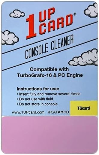 1UPcard Video Game Console Cleaner Compatible with TurboGrafx-16 & PC Engine