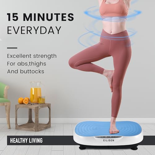EILISON Máquina de Exercícios Glory Vibration Plate-Equipamento de Plataforma de Fitness Vibratória