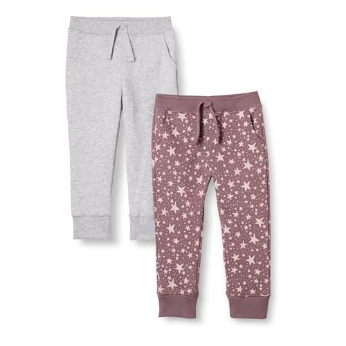 Amazon Essentials Girls and Toddlers' Sweatpants, Multipacks