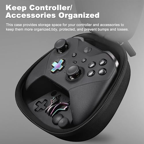 Image of Complete Component Pack for Xbox Elite Controller Series 2 - Accessories Includes 1 Carrying Case, 1 Charging Dock, 4 Thumbsticks, 4 Paddles, 1 Adjustment Tool and 1 Charging Cable (Iridescent)