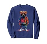 Teddy Bear Colorful Men WomenDesigns Hip Hop