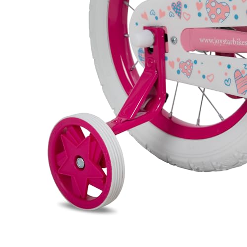 image for JOYSTAR 18 Inch Girls Bike for 5-9 Years Old Kids Bike with Training W