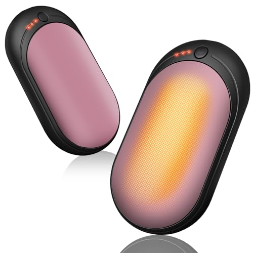 Scaldamani Ricaricabile USB, 2 in 1 iscaldatore Elettrico Tascabile,Scalda Mani Portatile Elettrico...