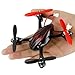 HUBSAN X4 H107C 4 Channel 2.4GHz 6 Axis Gyro RC Quadcopter with 480P Camera and Protection Cover Mode 2 RTF (red black)
