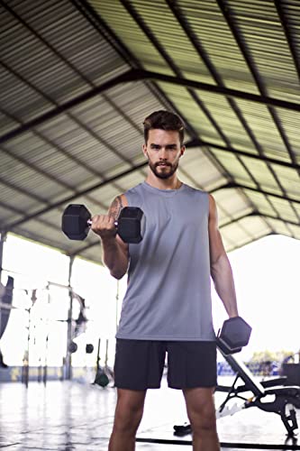 Camiseta tirantes hombre deporte pack de 5 unidades secado rápido gimnasio 4