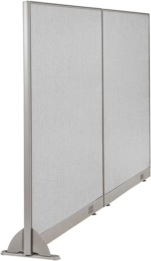 GOF Wall Mounted Office Partition, Large Fabric Room Divider Panel, 72" W x 60" H