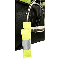 PFIFF 101750 Steigbügelreflektor mit Klettverschluss, 2 Stück, Neon Gelb