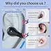 SHIJIAET Open Ear Bone Conduction Earbuds Wireless Clip On Headphones with Digital Display Charging Case with Ear Hook Built-in Mic IPX7 Waterproof Bluetooth 5.3 Sport Earphones for Running Fitness 9