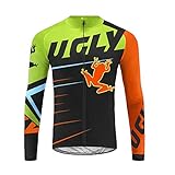 UGLY FROG Radtrikot Winter Fahrradtrikot Thermo Rennrad Trikot Herren Langarm Bequem Atmungsaktiv ZRML01