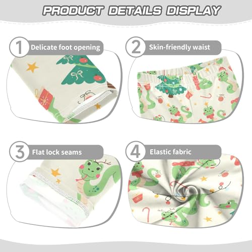 ZZKKO Girls Leggings Ccartoon Character Snake Toddler Girls Clothes Leggings for Girls Toddler Girls Leggings 3-4T3