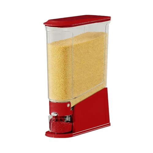 Generico Contenitore per Riso,Lápis Laváveis de 10 Cores | Organizzatore con Distributore a Pressione per la Dispensa | per Cucina Ristorante Farina Cereali Cibo Secco Animali Domestici