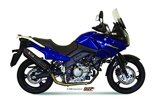 Auspuff Mivv FULL SYSTEM 2x1 SUONO BLACK STANDARD Kompatibel mit SUZUKI DL V-STROM 650 2004 > 2006
