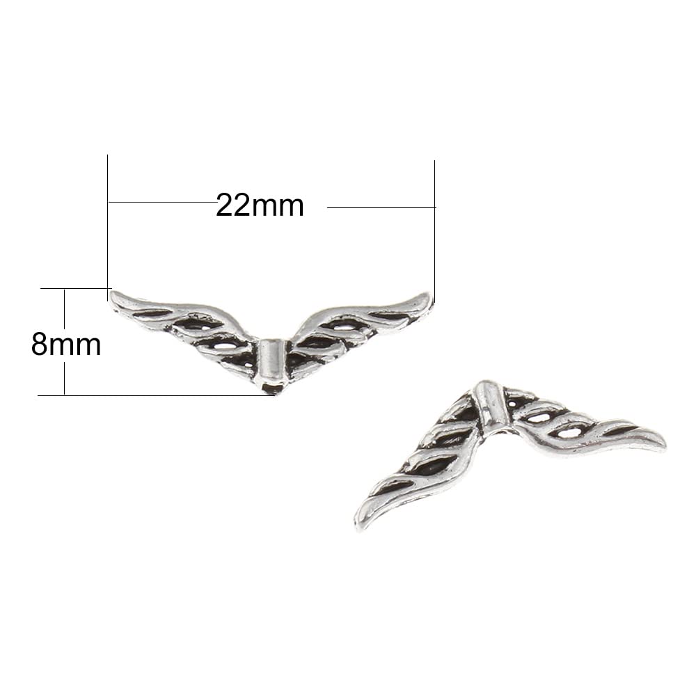 DAHI Engelenvleugels Knutselset - Met Kralen, Parels & Metalen Accessoires Voor Hangers