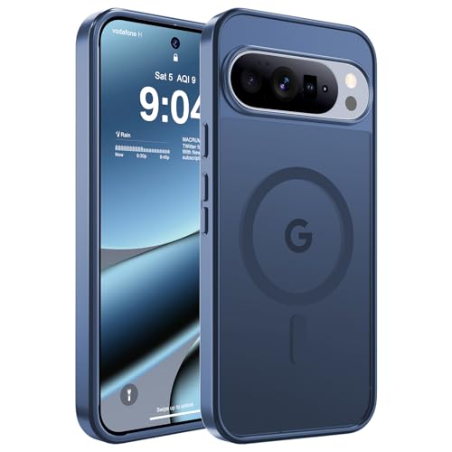 WRJ �}�O�l�b�g�}�b�g�P�[�X Google Pixel 10 Pro XL 6.8�C���`�p [Magsafe�Ή�] [�~���^���[�O���[�h�̗����ɑ΂���ی�] �X���������� �w��h�~ �ϏՌ��ی�P�[�X - �u���[