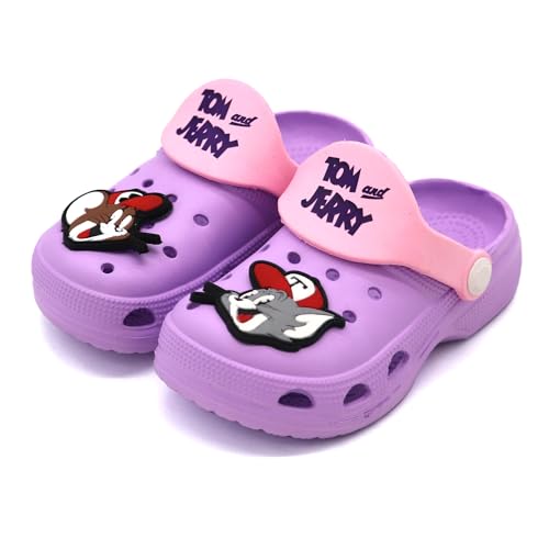 Image of SVAAR Tom & Jerry Kid's Attractive Clogs with Authentic Tom & Jerry Charms and Adjustable Back Strap