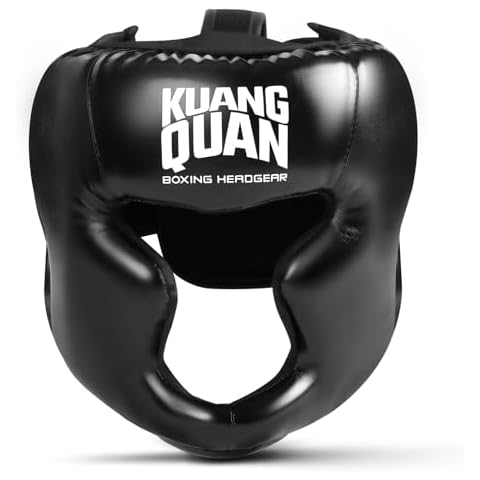 Boxing Headgear Light Comfortable for MMA Muay Thai Combat Boxing Karate Taekwondo Martial Arts Helmet (Black, Small) Cover
