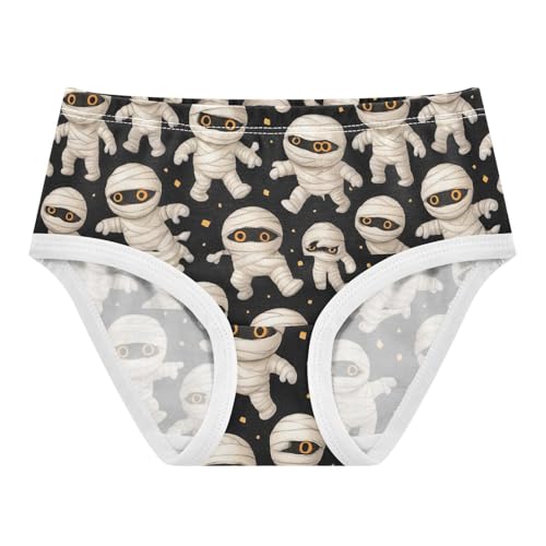 Joisal Toddler Underwear Floral 2t Cotton Little Girl Panties Print Kids Undies Briefs Halloween Cartoon Mummies