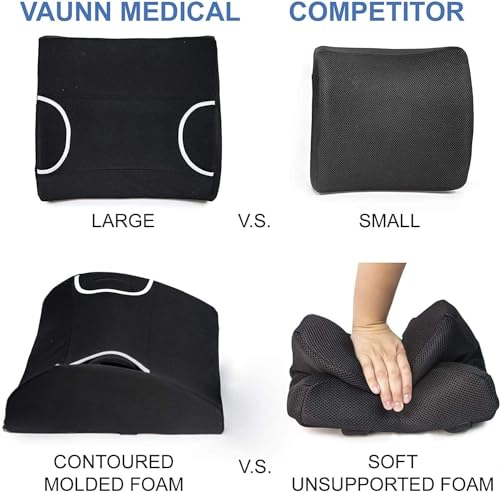 Vaunn S954N-GIBK-3 Medical Seat Cushion, Lumbar Support Pillow thumb #1