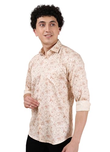 Image of Regular Fit Cotton Printed Casual Shirts for Men