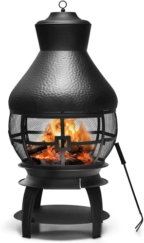 SAFSTAR Cast Iron Chiminea Fire Pit