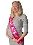 Mom to be Sash — Soft, Pink Satin with Silver Glitter — Baby Shower Sash for Mom — Baby Girl or Twins — Neutral — Best Baby Shower Gift or Baby Shower Decorations