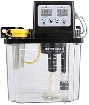 1.5L 110V Automatic Lubrication Oil Pump with Dual Digital Display Pressure Gauge and Timer,Numerical Control Lubricant CNC Pump for Machine Tools, Elevators, Chain Lubrication
