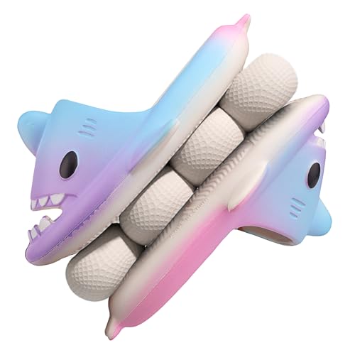 Image of Kids Shark Cloud Slides | Boys Girls Slip On Sandals | Toddler Beach Slippers | Youth Fish Flip Flops Pool Shower Shoes