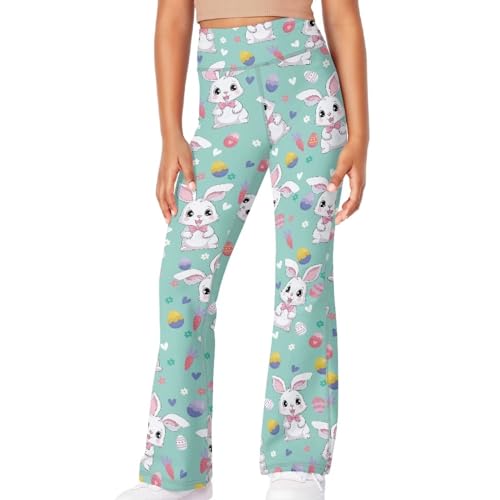 High Waist Leggings for Teen Girls, Athletic Bell Bottoms Yoga Pants for Workout, Running, Dance3