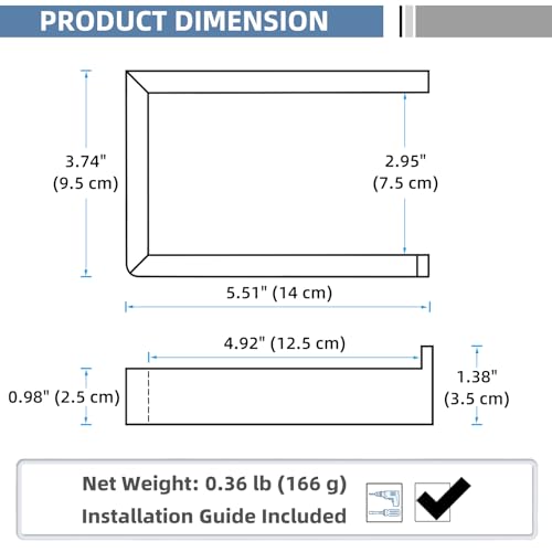 Image of APLusee Square Toilet Paper Holder, Brushed Nickel, 304 Stainless Steel | Space-saving for Apartments, RVs, Small Bathroom, Wall Mounted Tissue Holder, Easy Roll Changes, Fits Most Rolls Size
