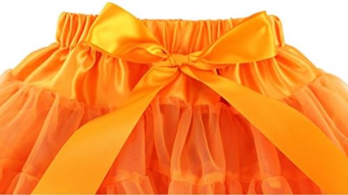 Wennikids Little Girl's Dance Chiffon Pettiskirts Tutu Assorted Size and Color Medium Orange