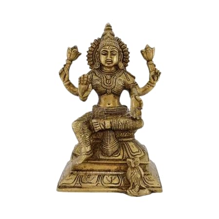 Mahalakshmi MATA sculpture chouette en laiton statue decorative maison