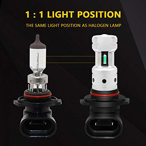 Phinlion PHINLION-H10-1860-4SMD-IB H10 Ice Blue Led Fog Light Bulbs, 3800 Lumens Super Bright 9145 9040 9045 9140 9155 Led Fog Bulb Replacement For Car Truck Fog Lamps thumb #4
