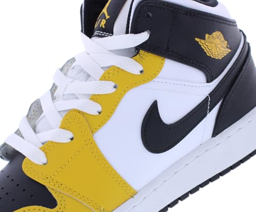Jordan Big Kid's 1 Mid Yellow Ochre/Black-White (DQ8423 701) - 53