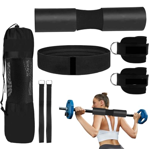 Almohadilla de barra | Cojín de barra para entrenamiento, absorción de golpes, juego de cojines para entrenamiento, empujes de cadera, hogar, gimnasia
