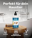 PetTec® - Hundeshampoo sensitiv mit Aloe Vera 500ml Pumpflasche - pH neutrales (7) & rückfettendes Shampoo für alle Hunderassen - Fellpflege Hund Paraben-, Silikon- & Duftstofffrei - Dog shampoo vegan
