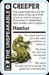 Fluxx Hastur Promo Game Card (CREEPER) Works with All Fluxx Games!