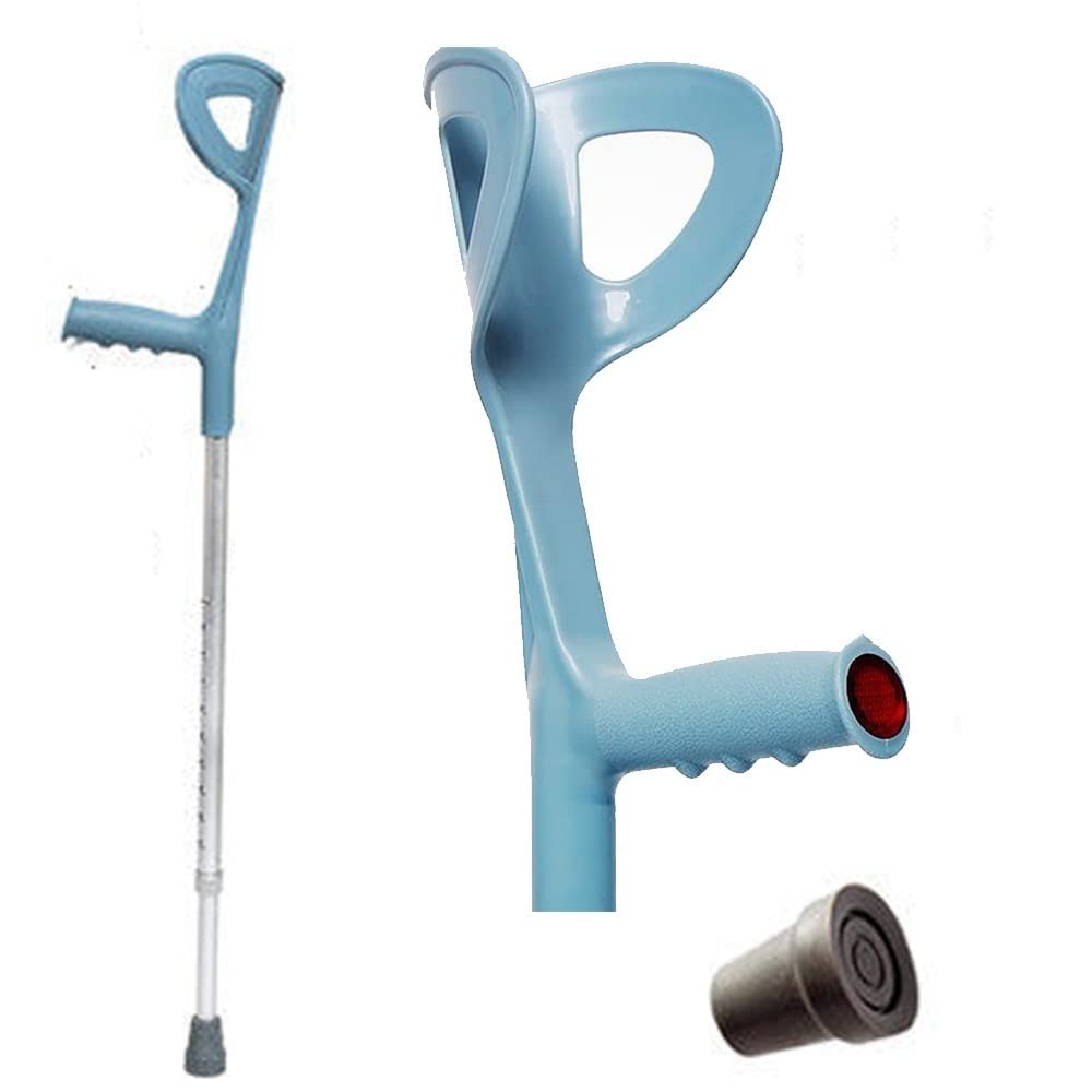 ZJIEX Stampelle Ortopediche per Adulte Leggero Bastone da Passeggio Regolabile Stampella Ortopedica in Alluminio per Gli Utenti Disabili O Anziani (Size : A Pair)