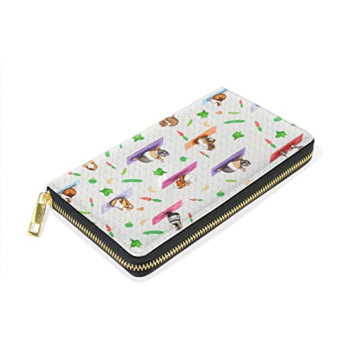 Xdmxy Guinea Pig Print Cute Long Wallets For Women - Zip Around Pu Leather Clutch Purse Coin Holder For Girls Women #TOP2