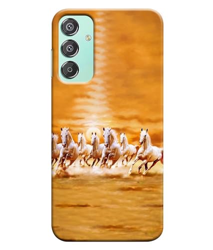 Image of Horse Running Painting Printed Hard Back Case Cover Compatible for Samsung Galaxy F15 5G / M15 5G| Samsung M15 / F15 5G (Multicolor) - D1667