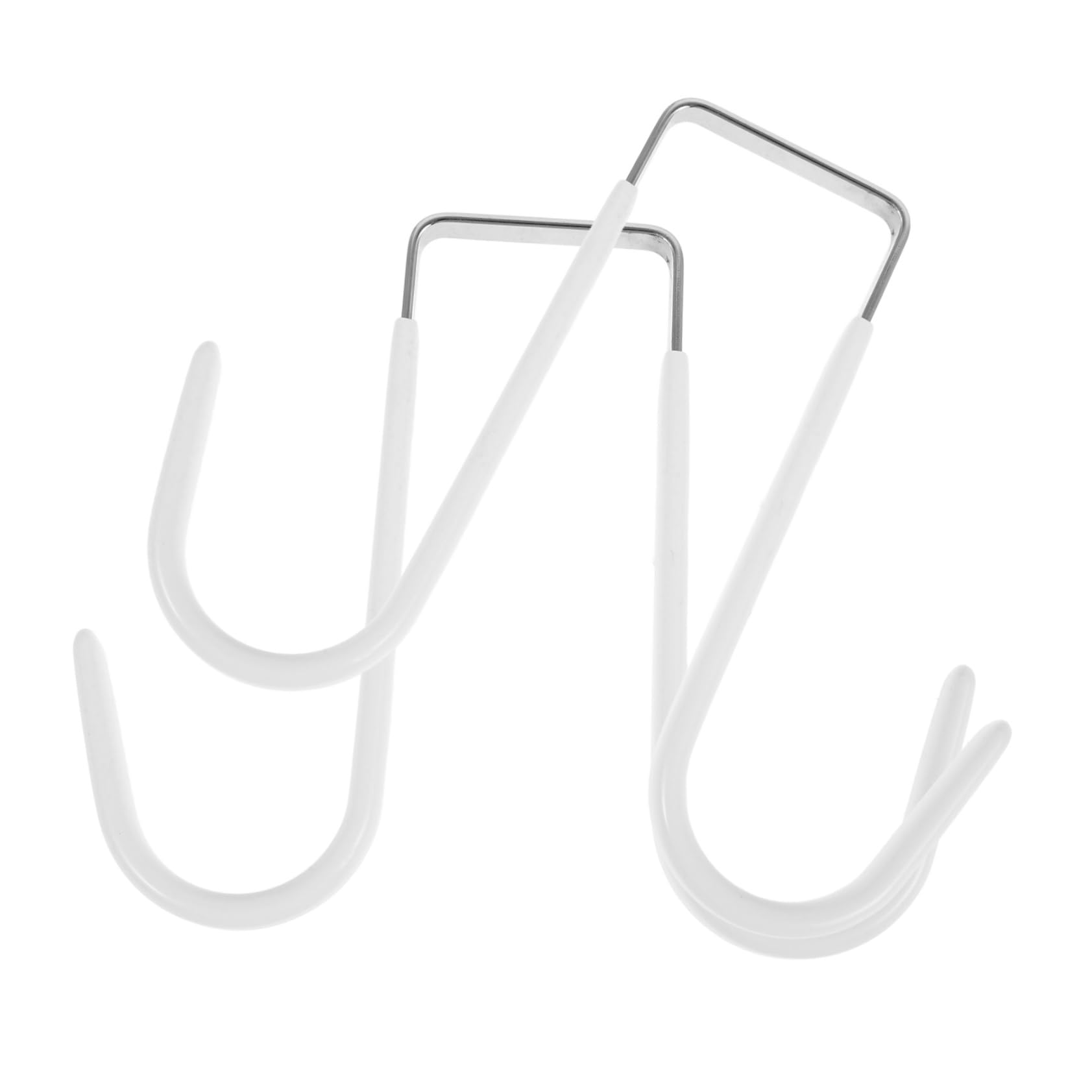 CIYODO Hanging Hooks 2pcs Door Coat Hooks Non-Slip Easy to Install Over Door Hanger for Bathroom Kitchen Entryway