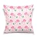 LORONA Różowe flamingi flamenco letni wzór poszewka na poduszkę dekoracja domu na kanapę sofa poszewka na poduszkę 20 x 20 cali 50,8 x 50,8 cm