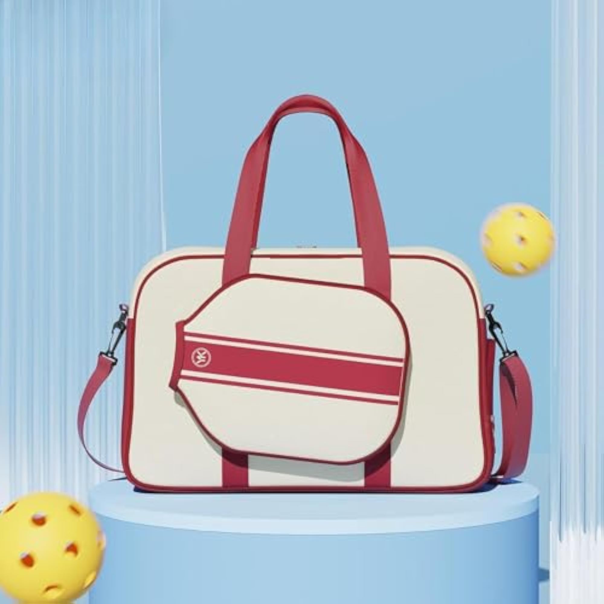 Large Capacity Pickleball Bag with Adjustable Strap, Sport Bag