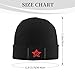 SEAEAGLE Communist USSR Hammer Sickle Knit Hat Adult Beanie Hat Outdoor Warm Autumn Winter Knitted Hat Basis Skull Cap Black