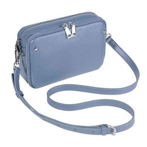 Image of befen Genuine Leather Crossbody Bags for Women, RFID Leather Purses