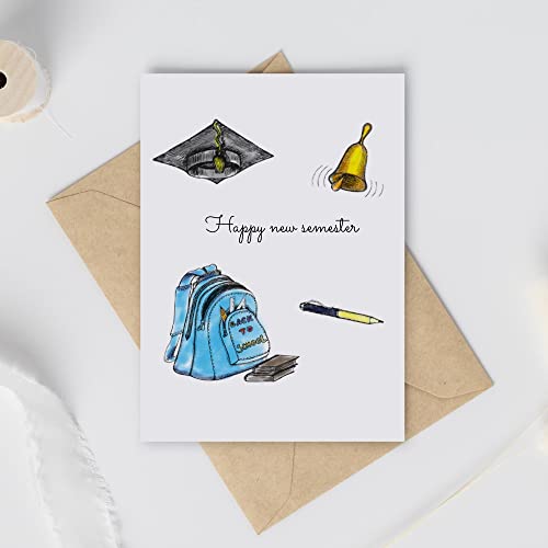 Threetols School Supplies Clear Stamps For Card Making, Graduation Hat Clear Rubber Stamps Book Pen Stamps For Holiday Card Making Decor Diy Scrapbooking Transparent Album Decor Paper Craft #TOP4