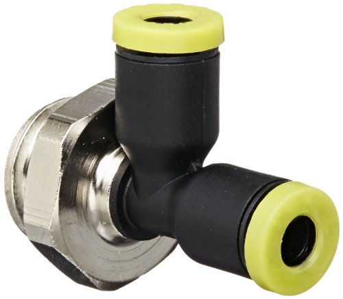 Image of Legris 3193 04 13 Nylon & Nickel-Plated Brass Push-to-Connect Fitting, Run Tee, 5 /32 inch or 4 mm Tube OD x 1 /4 inch BSPP Male