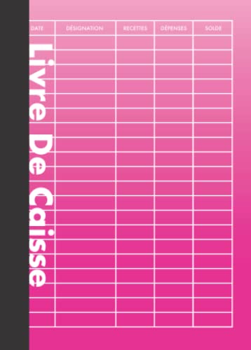 Livre De Caisse A6 Rose: Simple | Journal Recettes Dépenses | 110 Pages
