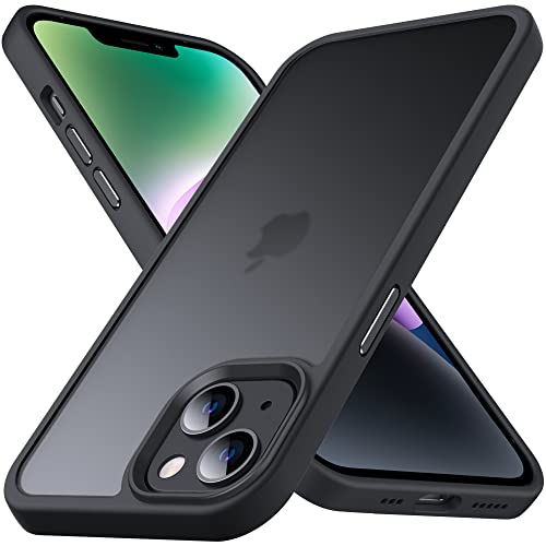 Coque iPhone 13 silicone souple noire mate idéale pour le bureau et voyage