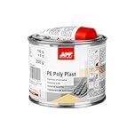 App Poly Plast - Stucco Poliestere Universale bicomponente | Stucco per carrozzeria, Metallo, Ferro, plastica, Alluminio, Cemento, Legno | Resina Poliestere con indurente | Beige Chiaro | 0,2 kg